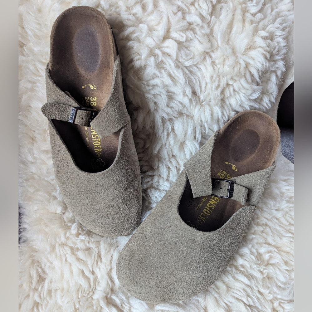 Birkenstock Rosemeade Mary Jane Suede Slip-Ons Size 38